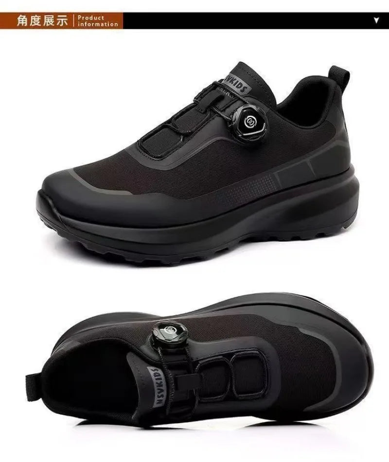 Originální nové pánské tenisky s otočným knoflíkem, platformové ležérní boty na chůzi, outdoorové odolné běžecké sportovní boty Plus