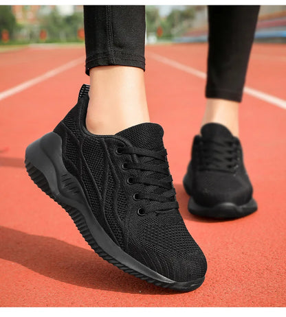 Women Running Shoes Breathable Casual Sneakers Lightweight Gym Outdoor Sport Comfortable