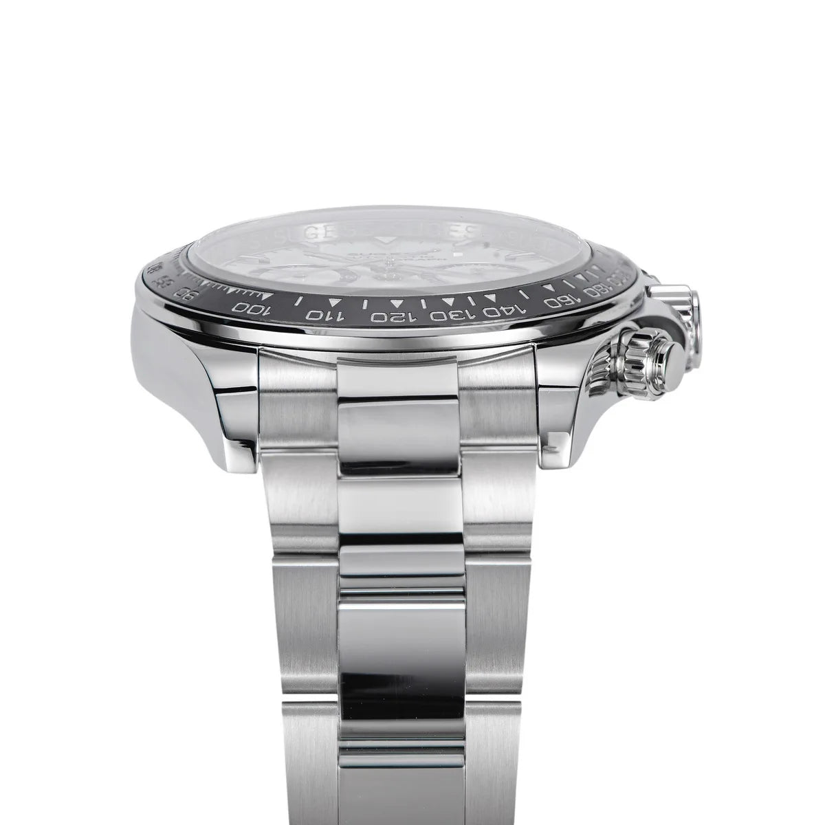 Sugess Diving Men's Watch Panda Automatic Mechanical Chronograph Peacock SL4801 Movement Wristwatch Waterproof Ceramic Bezel New