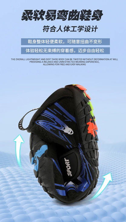 New children's boys and girls beach quick diving shoes, Qianjiang swimming shoes, indoor fitness floor shoes, bathroom shoes, sizes 29-38