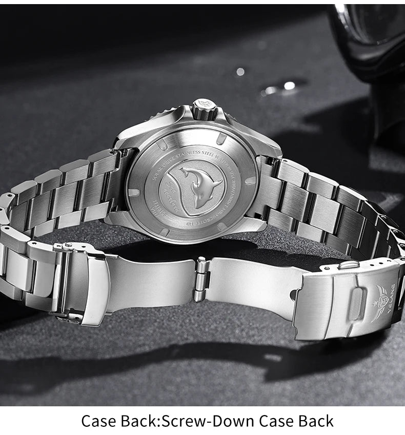 Yelang V1217 300m Diving Solar Watch Japan VS43 Swiss Super Luminous Water Ghost Waterproof Top Sapphire Aluminum Bezel Reloj