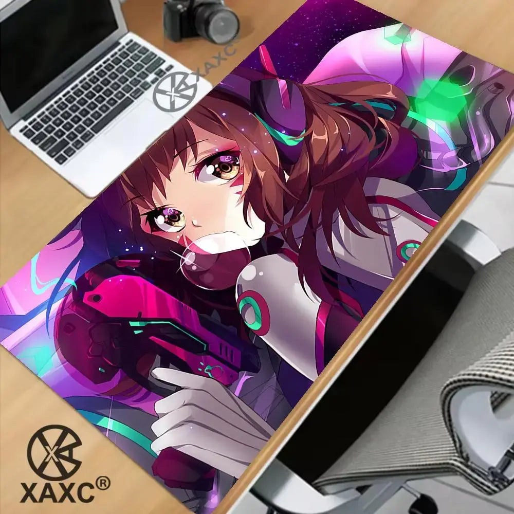 Alfombrilla de ratón grande de Overwatch, estilo kawaii, XXL, para ordenador, escritorio, gamers, oficina, alfombra, teclado, mesa, accesorios para juegos, MousepadXAXC