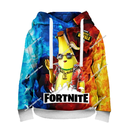 Boys and Girls Hoodies Fortnite Children's Pullover 3D Printed Hoodies Battle Royale Men's Hoodies Autumn Fashion Kids Clothing