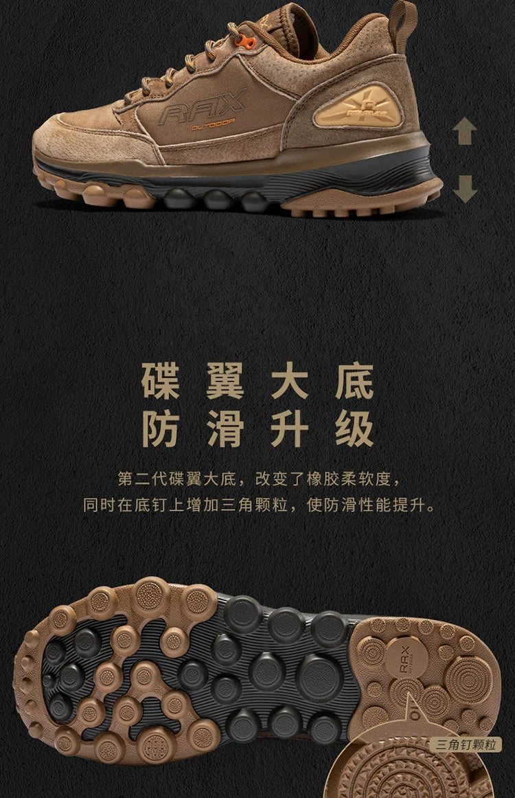 Rax Men Hiking Shoes Breathable Outdoor Sports Sneakers Lightweight Mountain Climbing Trekking Shoes Lightweight Shoes
