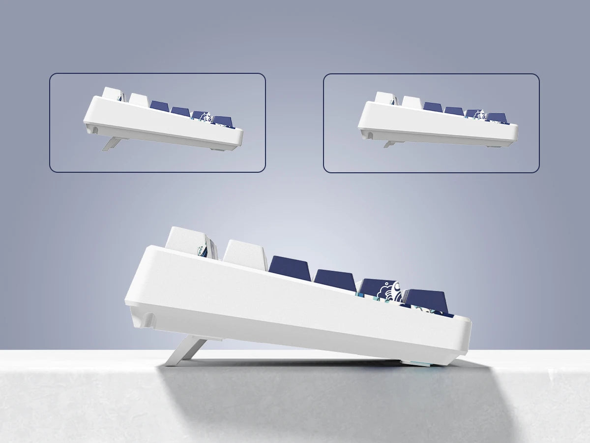 womier SK80 Gasket Mounted Mechanical Keyboard 81 Key Gamer Keyboard 75% Hot Swap RGB Gaming Keyboard with Smart Display for PC