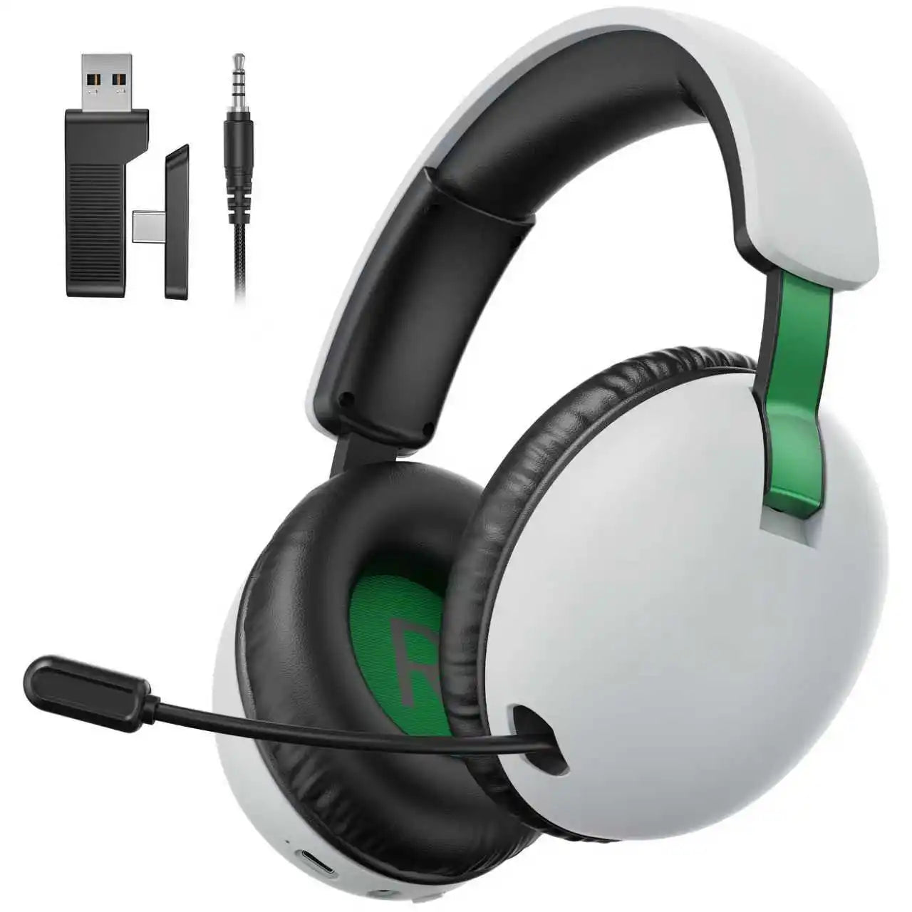 Acincai BL500 Wireless Gaming Headset with Mic, Bluetooth Gaming Headphones for PS5 PS4 PC, Noise Cancelling Wireless Headset with 50mm Drivers