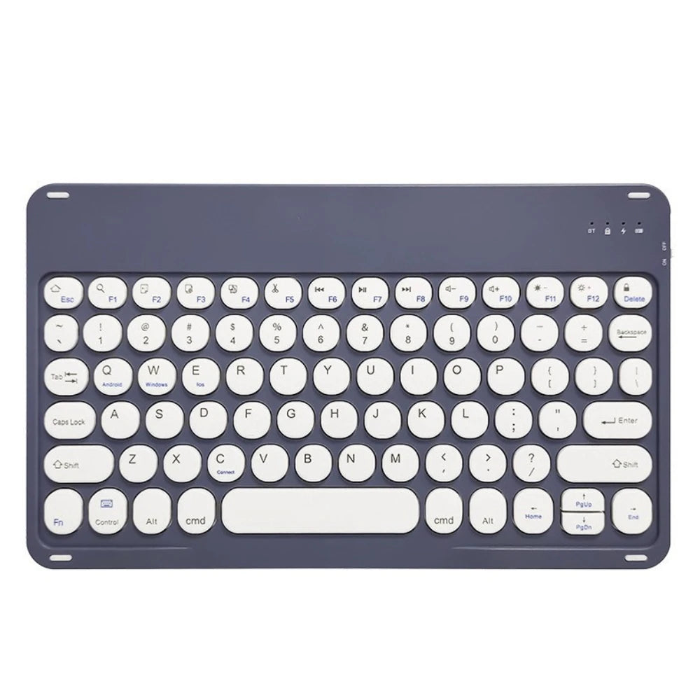 10 in Wireless Keyboard For Apple Xiaomi Huawei Samsung Bluetooth Mouse For iOS Android Windows System Round Keycaps Big Battery
