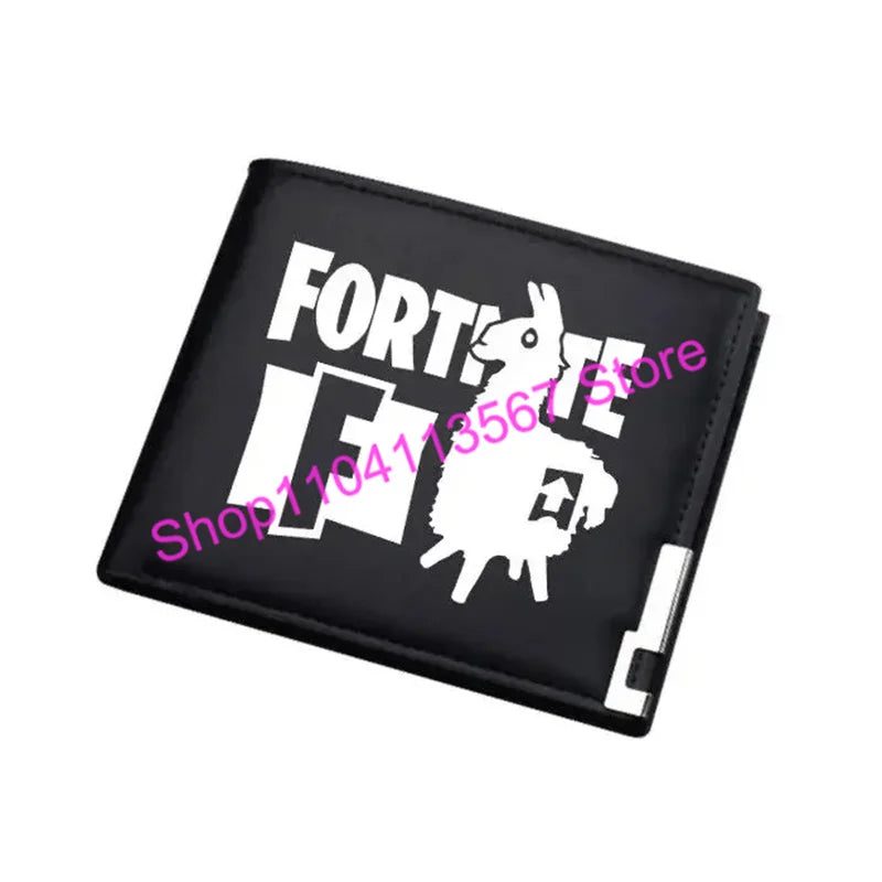 Fortnited Anime Figures Wallet Victory Royale PU Leather Purse Coin Holder Money Clutch Wristlet Cover Wallet Card Holder