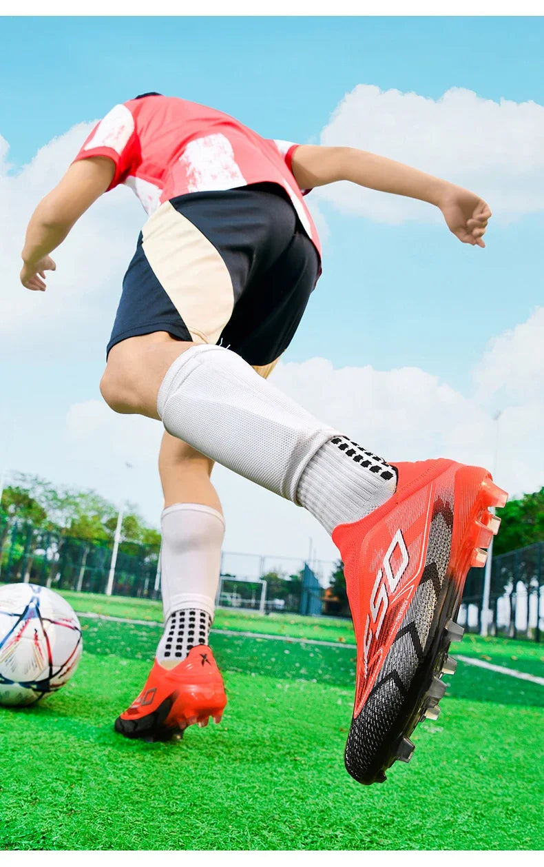 Chaussures de Football originales professionnelles pour hommes, confortables, de haute qualité, bottes de Football rapides pour entraînement, chaussures de Football ultralégères