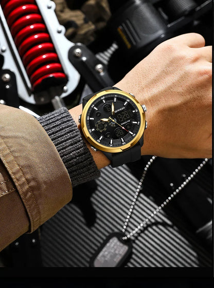 SANDA 9053 G Sportieve militaire herenhorloges Luxe digitaal horloge 50 m waterdicht quartz-polshorloge voor mannen Relogios Masculino