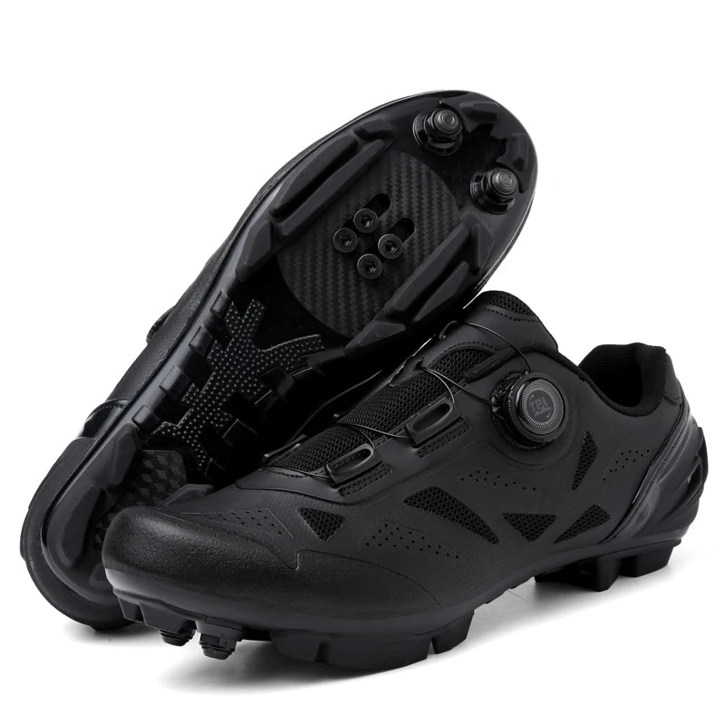 2026 New Men's Non - Slip Breathable Lock - Type Mountain Bike Cycling Shoes Durable Adjustable Outdoor Sports Footwear
