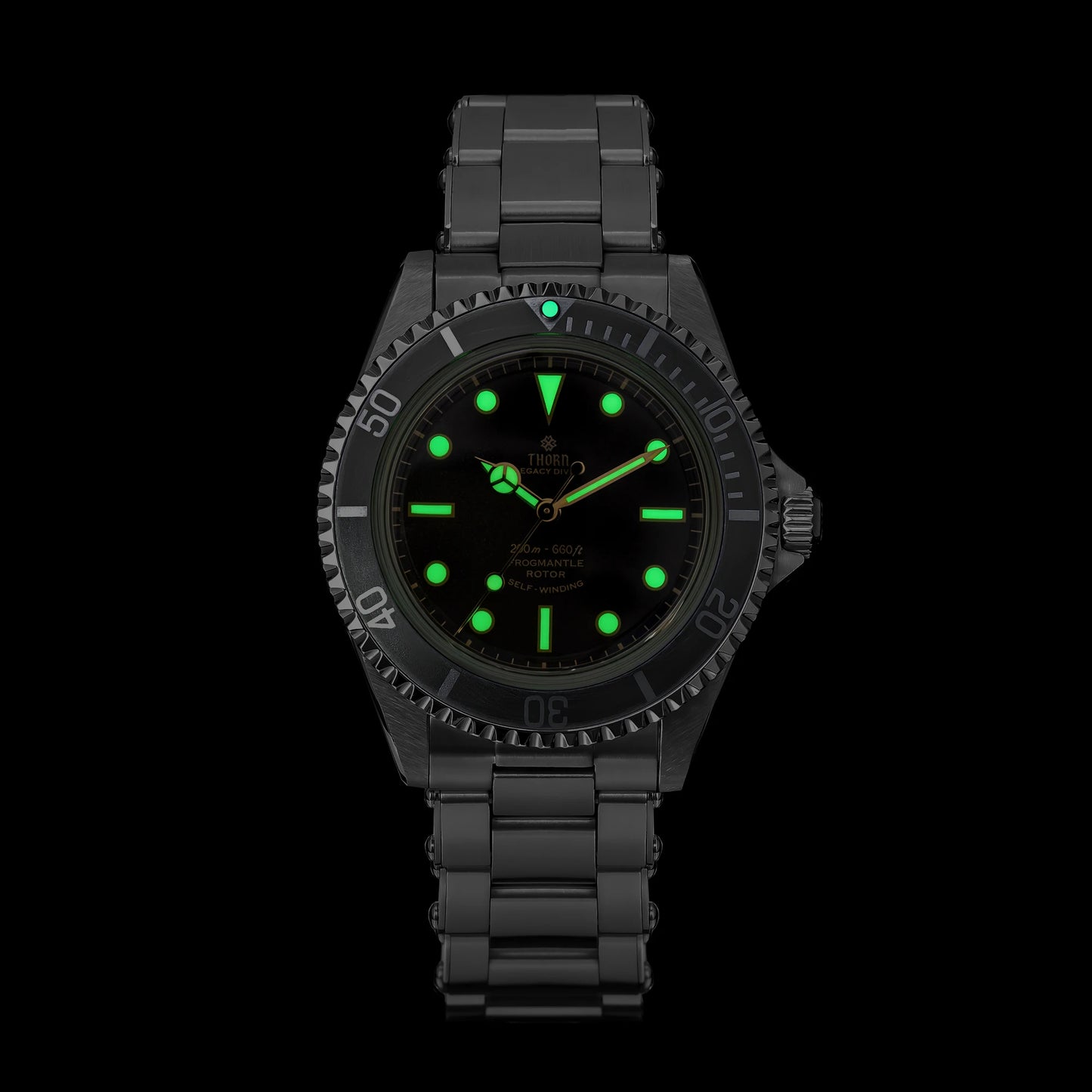 THORN T023 V2 40mm Men's Watch 316 Stainless Steel PT5000 Automatic Movement Mechanical Watch Sapphire 200m Waterproof Wristwatch