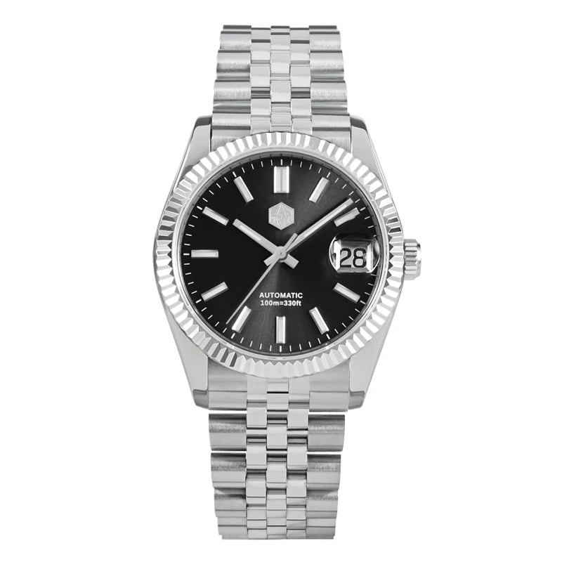San Martin 36.5mm Men's Dress Watch Top Brand Luxury Automatic Mechanical Fashion Couples Watches Sapphire Waterproof 100m BGW9