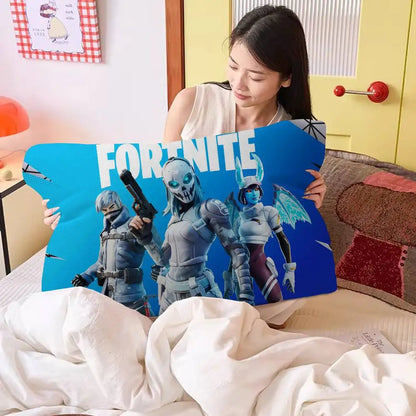 Cartoon Game F-FortniteS Made of Quick-drying polyester non-slip High-grade Pillow Towel Non-Slip Pillowcase Secured.