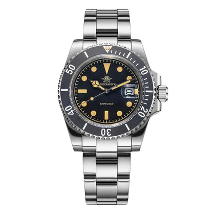 ADDIESDIVE Watch for Men New Quartz Wristwatch Green Ceramic Bezel Diving 200m Luminous 41mm Automatic Date Diver Men's Watch