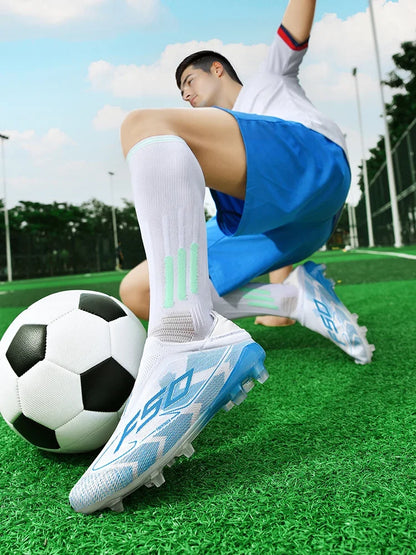 Chaussures de football professionnelles originales pour hommes, résistantes au gazon, chaussures de football décontractées de haute qualité pour hommes, chaussures de football pour entraînement rapide