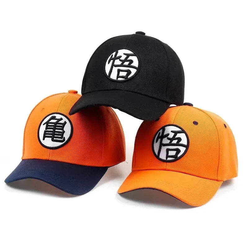 Dragon Ball Son Goku uniszex Gui Wu hímzéses baseball sapka tavaszi és őszi szabadtéri állítható alkalmi sapka napvédő sapka