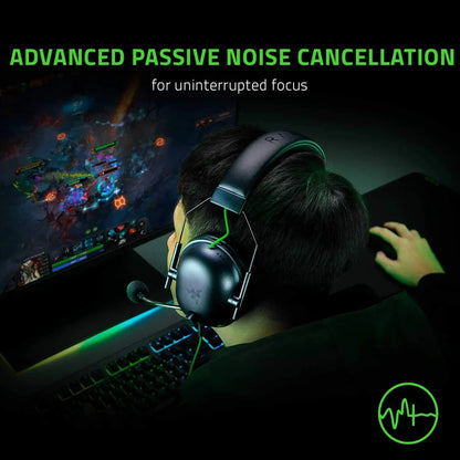 Razer BlackShark V2 X Wired Esports Headset with 7.1 Surround Sound, HyperClear Cardioid Mic & Advanced Passive Noise Cancellation Gaming Headset