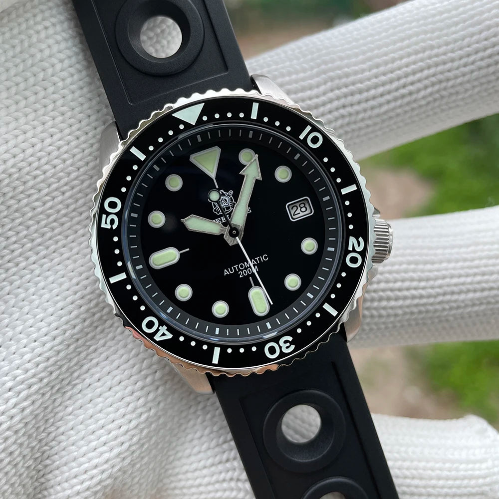 STEELDIVE SD1973 Men's Dive Watch NH35 Automatic Mechanical Men's Watch Luminous Ceramic Bezel Diver Watch Men Watches Sapphire