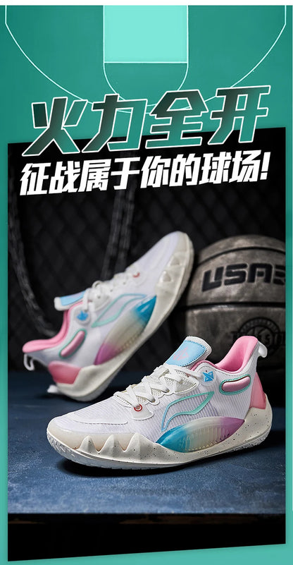 Men's Basketball Shoes Breathable Cushioning Non-Slip Wearable Running Shoes Gym Training Athletic Basketball Sneakers for Men
