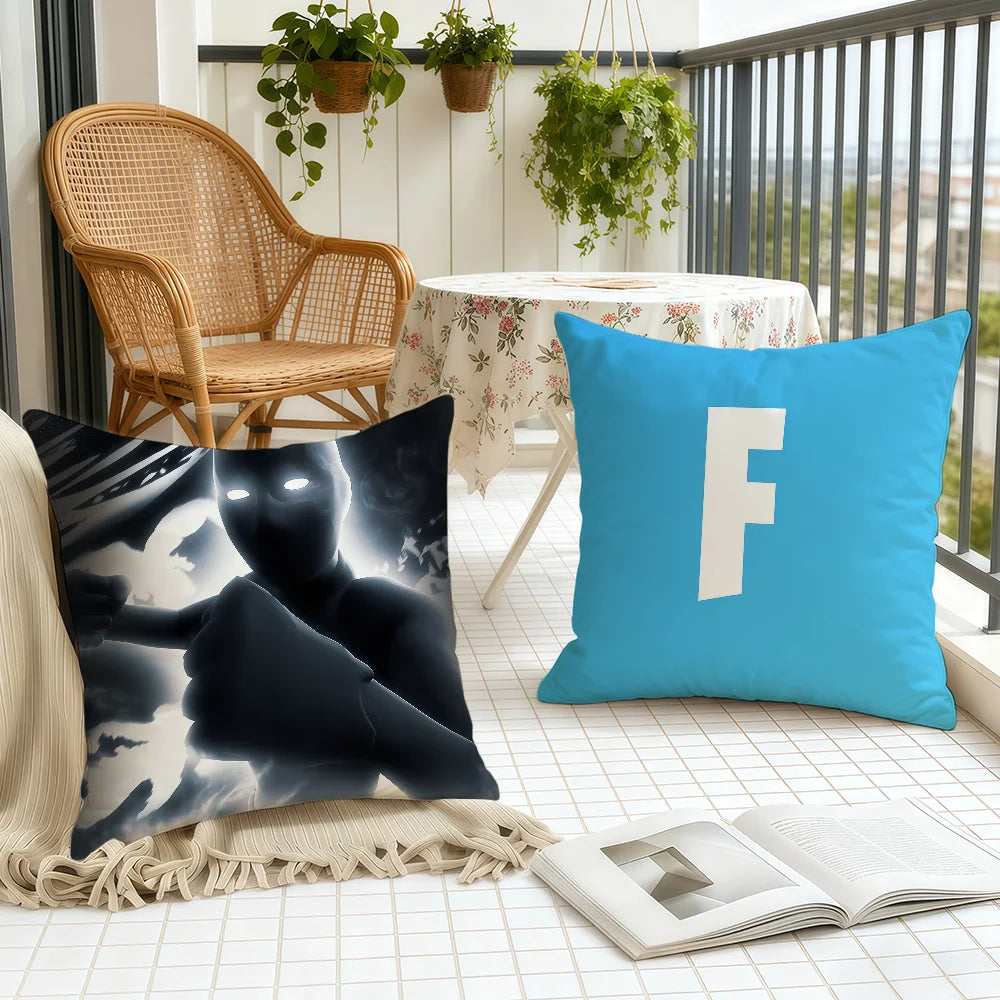 F-FORTNITE-ES Game cushion cover Home Office Birthday Anniversary Gifts Soft Skin Friendly Cushion Cover