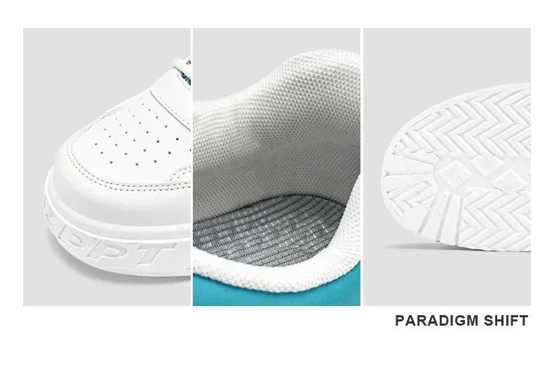 Nuove scarpe da uomo stile skateboard, sneaker estive in pelle casual fashion outdoor per running, sport, trekking e tennis, platform di lusso firmate