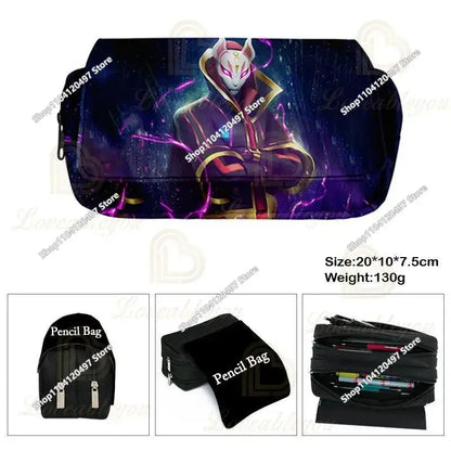 Fortnited Student Pencilcase Large Capacity Pencil Case Kids Toys Pen Bag School Supplies Stationery Pouch Boys Game Gifts