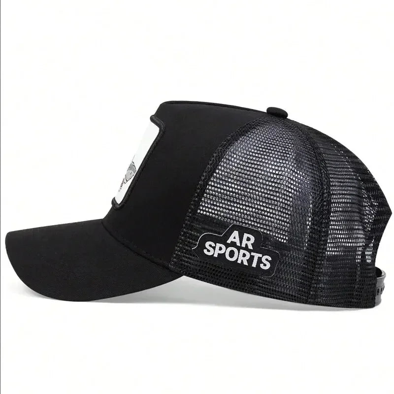 Animal embroidery net rooster hat male and female animal baseball cap hip Hop duck cap suitable for outdoor sports fishing visor