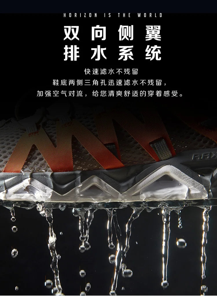RAX Upstream Aqua Shoes for Men Outdoor Sports Sneakers Male Outdoor Summer Beach Sandals Fishing Shoes Swimming Shoes