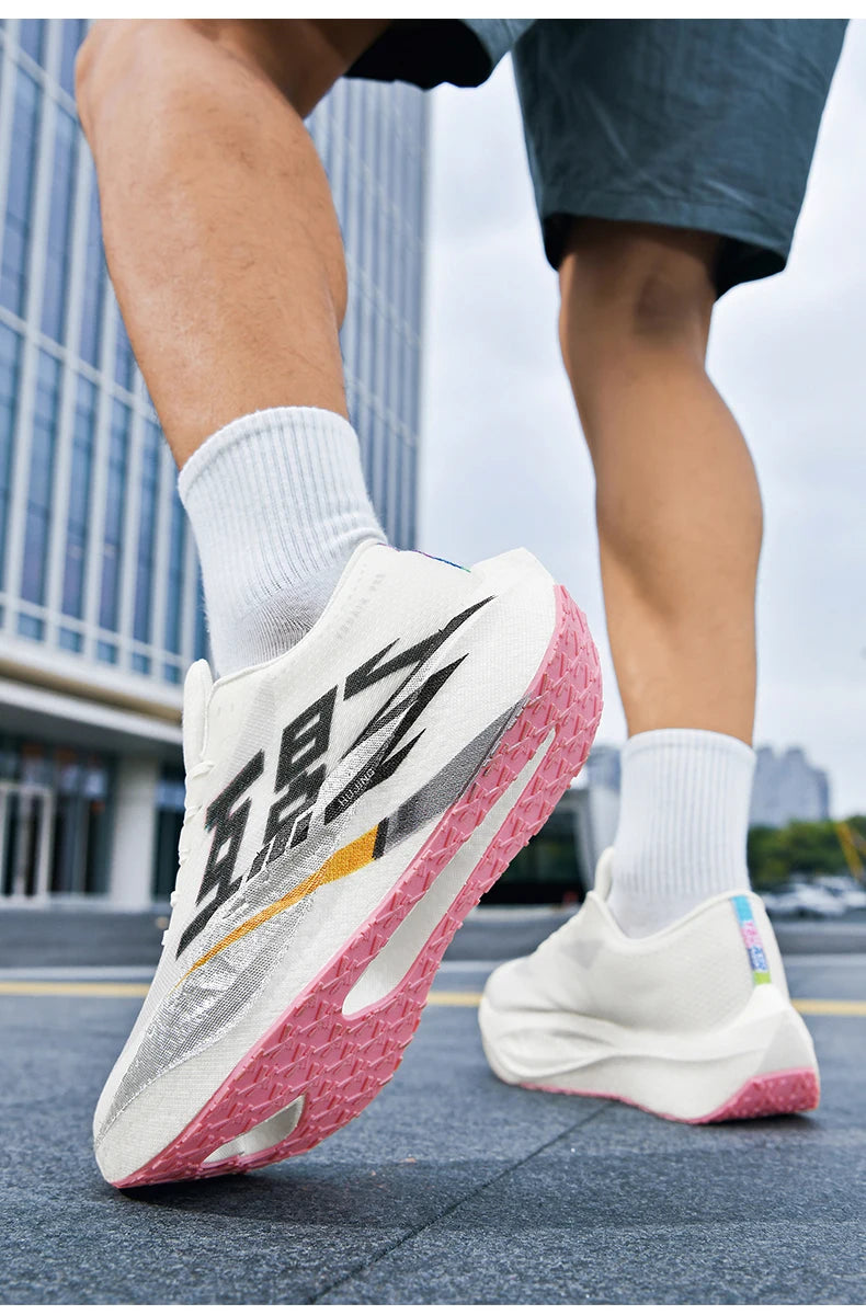 Vyriški sportiniai „Carbon Board“ specialūs, kvėpuojantys, lengvi, moteriški, patogūs, sportiniai, neslystantys sportiniai bateliai, skirti maratonui ir bėgimui