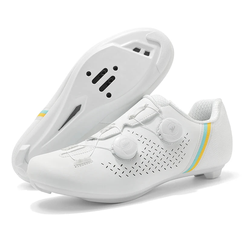 Road Cycling Shoes Flats Cleats Shoes Speed Cycling Sneakers Men’s Bike Shoes Women’s Self-Locking Non-slip Mountain Bicycle SPD Shoes