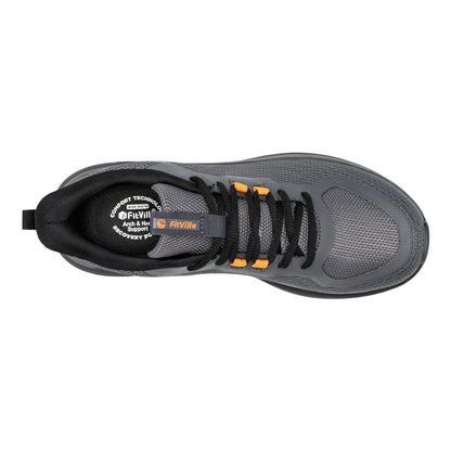 Fittington Men's Walking Shoes Extra Wide Sneakers Comfortable Lightweight Running Sports Shoes with Arch Support for Flat Feet