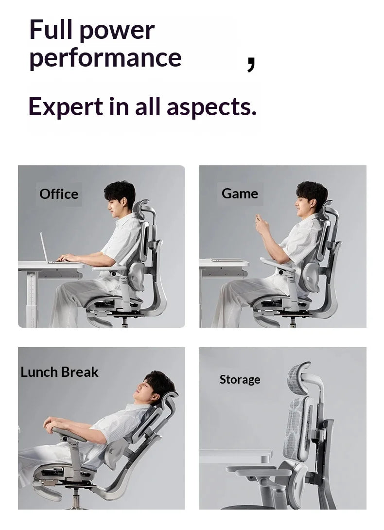 Ergonomic Office Mesh Chair Adjustable Executive Computer Chair with Rolling Swivel Base, Modern Gaming Chair for Home Office Desk Setup