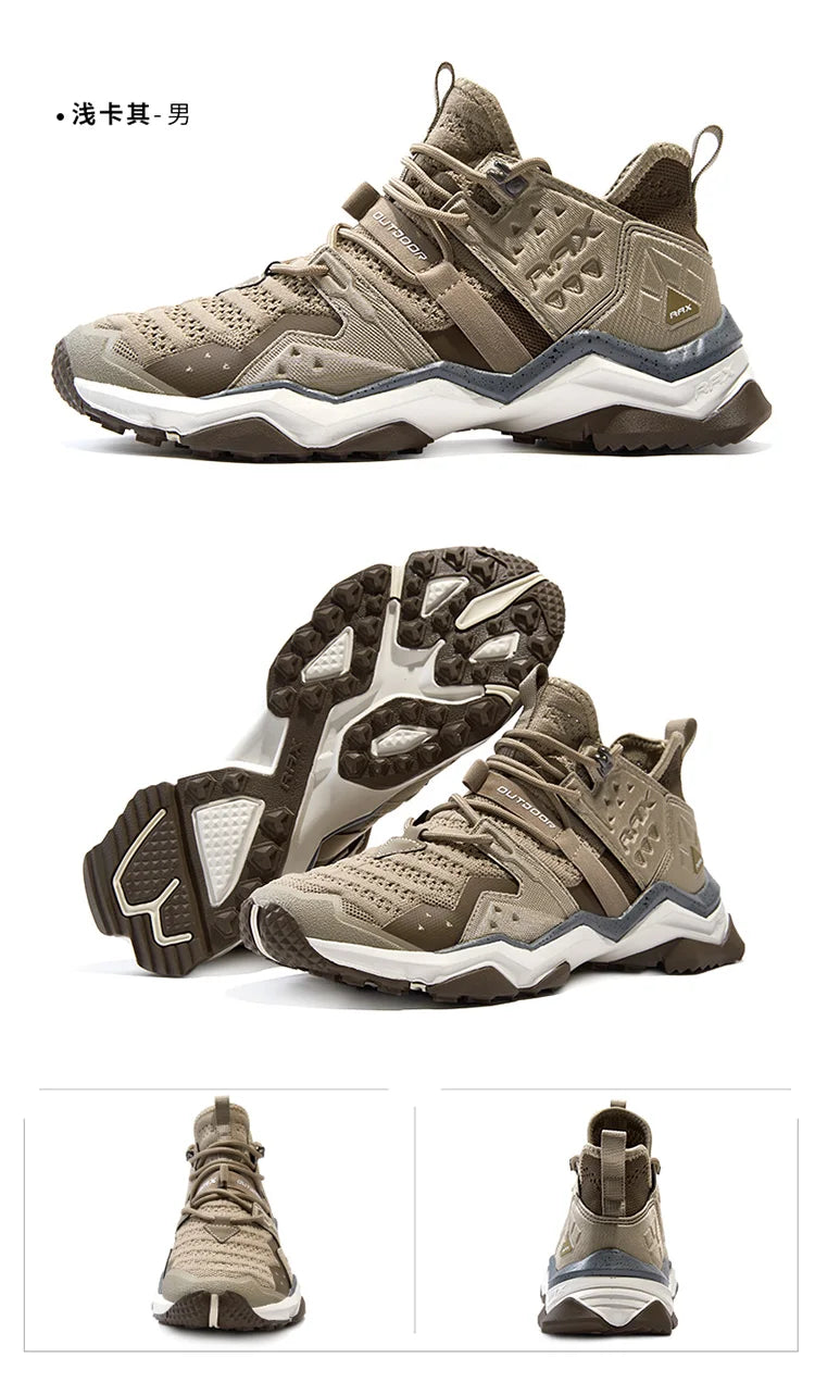 Rax Men Hiking Shoes Breathable Outdoor Sports Sneakers Lightweight Mountain Climbing Trekking Shoes Lightweight Shoes