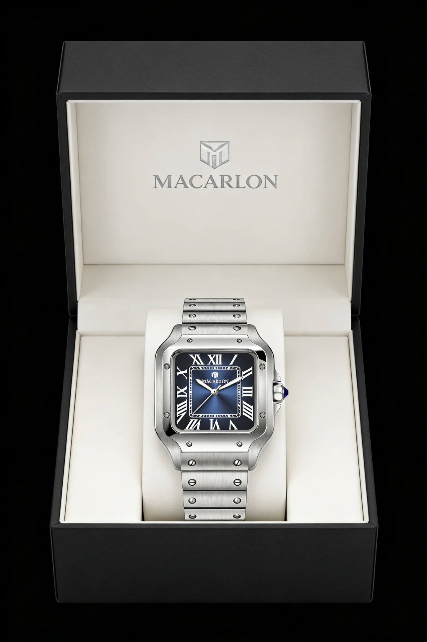 2026 New MACARLON Design 38mm Mechanical Watch Men's Sapphire Glass Luminous Stainless Steel Waterproof China NH35 Automatic Watch