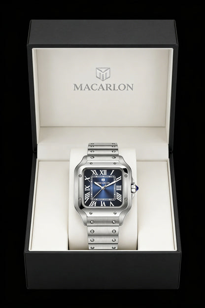 2026 New MACARLON Design 38mm Mechanical Watch Men's Sapphire Glass Luminous Stainless Steel Waterproof China NH35 Automatic Watch
