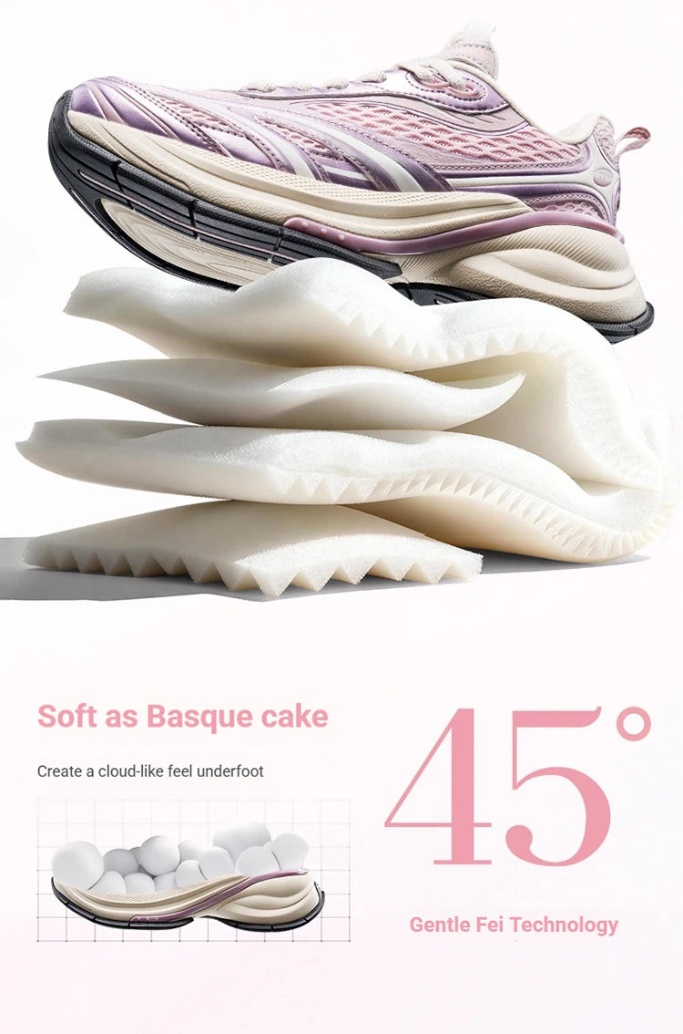 Xtep Basque 3 Sneakers Women Lightweight Wear-Resistant Trendy Durable Thick Sole Casual Sports Female Shoes 874218320006