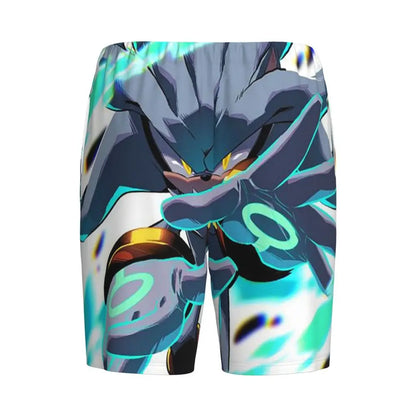 Pantalones cortos de pijama personalizados de Sonic the Hedgehog para hombre, para dormir y estar por casa