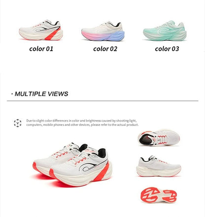 QIAODAN TG1.0 Women’s Marathon Running Shoes 2026 New Platform Racing Shock Absorption Soft Long Distance Sneakers QDB022253285