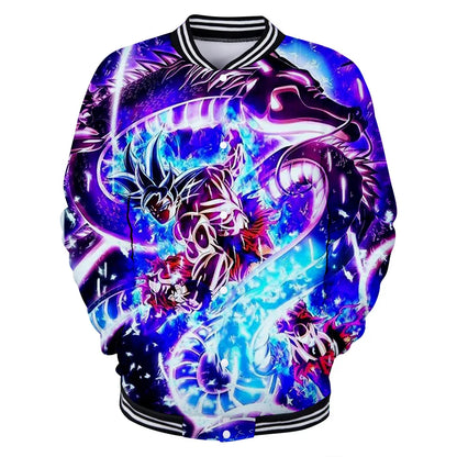 Uniforme da baseball streetwear Dragon Ball per uomo e donna, costume Son Goku per adulti, giacca primaverile e autunnale, cardigan, felpa, idea regalo