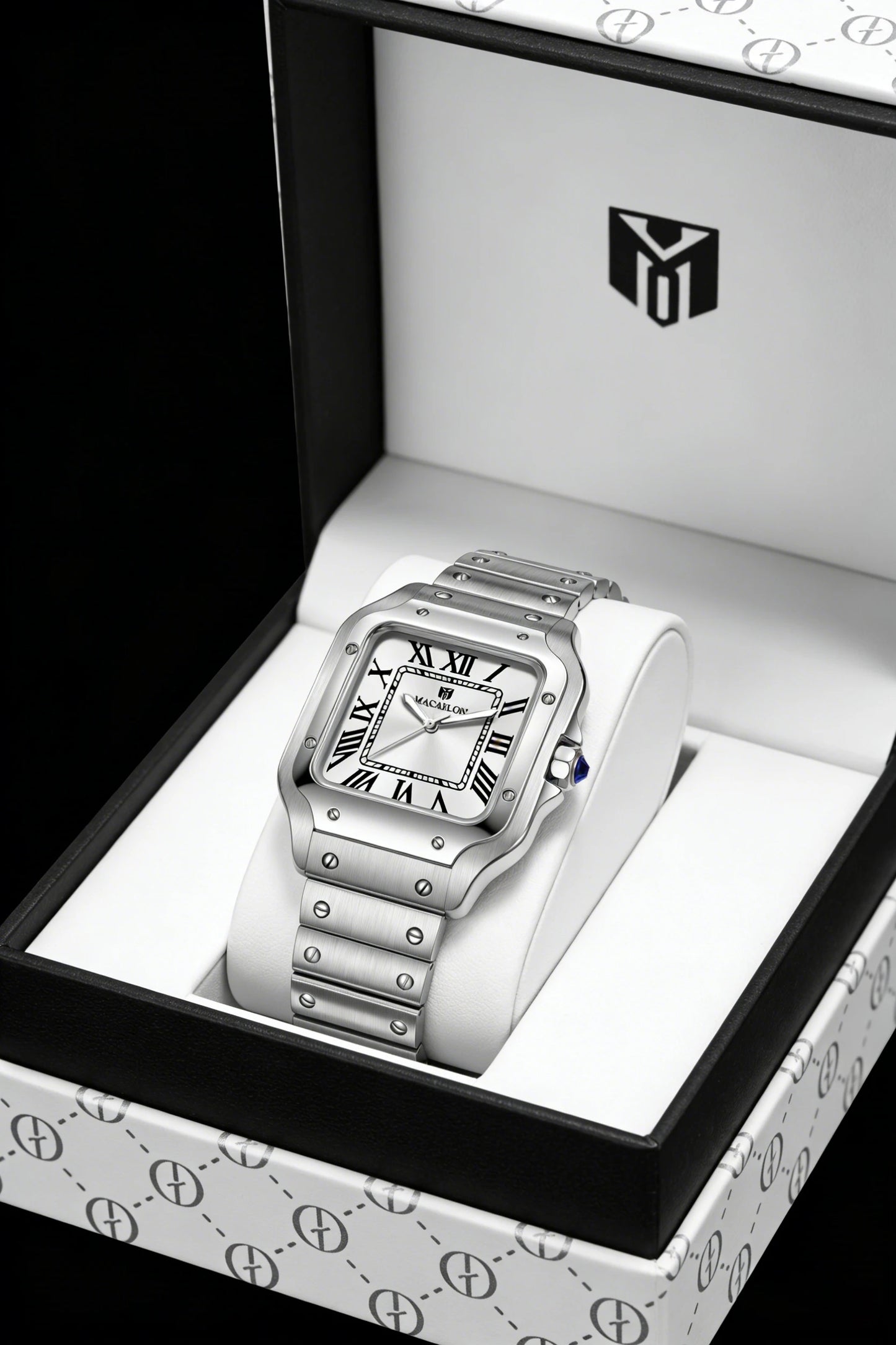 2026 New MACARLON Design 38mm Mechanical Watch Men's Sapphire Glass Luminous Stainless Steel Waterproof China NH35 Automatic Watch