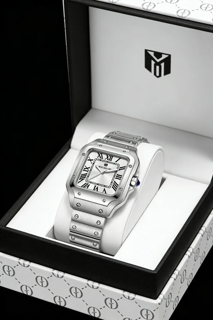 2026 New MACARLON Design 38mm Mechanical Watch Men's Sapphire Glass Luminous Stainless Steel Waterproof China NH35 Automatic Watch