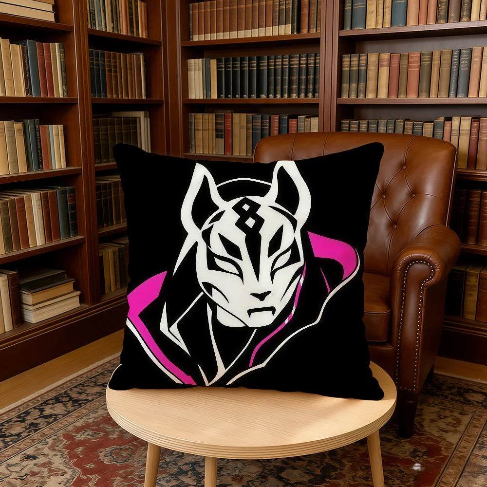 F-FORTNITE-ES Game cushion cover Home Office Birthday Anniversary Gifts Soft Skin Friendly Cushion Cover