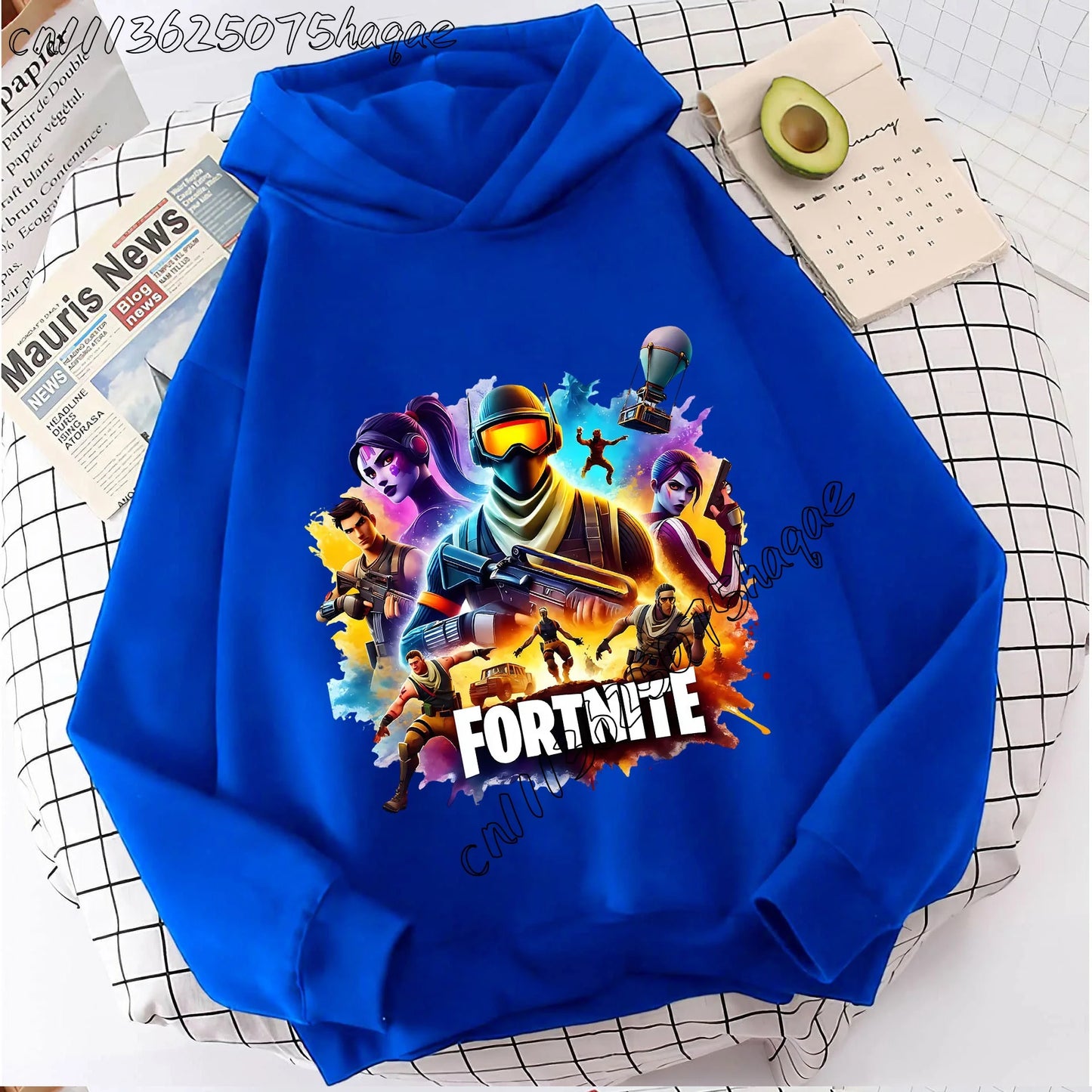 Casacos com capuz Fortnites para criança, sweatshirts anime Fortress Night, hoodies de jogo para primavera e outono, roupa desportiva infantil, presente