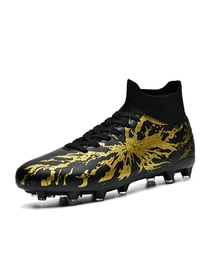 Chaussures de football ultra légères AG FG, tissu PU anti-transpiration, semelle TPU résistante à l'usure, ajustement confortable, unisexe, baskets d'entraînement sur herbe naturelle