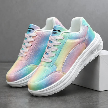 New summer fashionable women's sports shoes, versatile lightweight and durable running shoes, shock-absorbing daily walking shoes