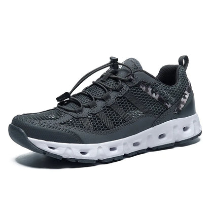 TaoBo 2024 Big Size 46 Men Upstream Quick-Drying Sports Footwear, Women's Aqua Shoes, Quick Lace-Up Climbing Trekking Sneakers