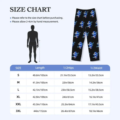 Pantalones de pijama personalizados para hombre con estampado «Soniced», con motivo de erizo, ropa de dormir, pantalones de estar por casa con bolsillos