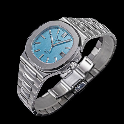 Sugess Men's Watch Automatic Mechanical Wristwatch Miyota 9015 Movement MOP Dial Luminous Waterproof 5bar Bracelet Luxury S466