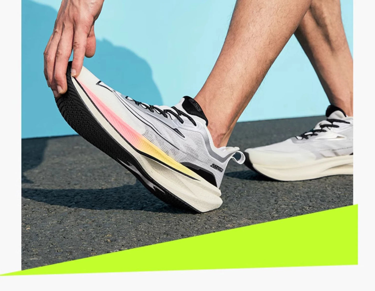 Xtep 2000KM 2.0 Running Shoes for Men, Summer Professional TPU Shock Absorption Sneakers (Suggest Half Size Down) 876219110043
